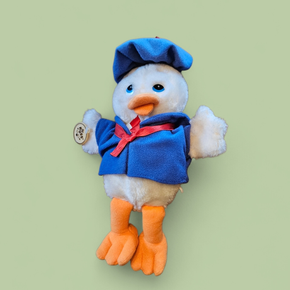 Russ Plush Duck in Blue and Pink Outfit